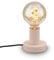 BRILONER - Tischlampe mit Kabelschalter, Retrooptik, E27 Fassung, Tischlampe vintage, Lampe, Schreibtischlampe, Tischleuchte, Bürolampe, Leselampe Bett, Leselicht, 10 x 9 cm, Beige