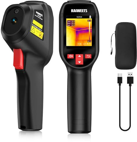 Wärmebildkamera, KAIWEETS Infrarotkamera mit 240x240 Auflösung, Bildwiederholfrequenz 25 Hz, -20°C~550°C Thermokamera mit 15 Farbmischmodus
