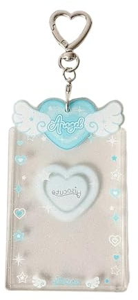 Guaber Glitters Angel Wing Photocard Holder Keychain Keychain Agel Card De La Carte D'alle