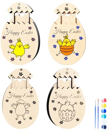 PIujsym 4 Stück Geldgeschenk Ostern basteln Set, Frohe Ostern geldgeschenke, Kreative basteln Ostern deko, Nicht nur als Geschenk für Familie und Freunde, sondern auch als Osterdeko