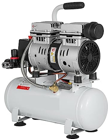 550W Moracle Silent Compresseur d'air sans huile de 2 gallons Compresseur d'air silencieux de réservoir de 9 litres avec moteur en cuivre pur