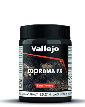 Peinture de maquette texturée Vallejo 200 ml - Choix de textures varié Black Lava