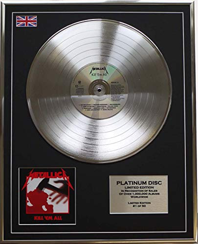 METALLICA/Limitierte Edition Platin Schallplatte/KILL 'EM ALL