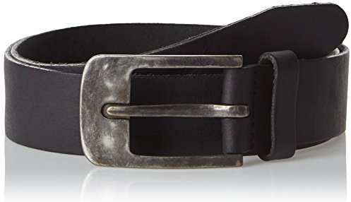 Petrol Herren Gürtel 40112, Einfarbig, Gr. 95(95), Schwarz (schwarz 0001)