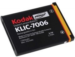 Batterie Li-ion pour Kodak type KLIC-7006 3,7 V