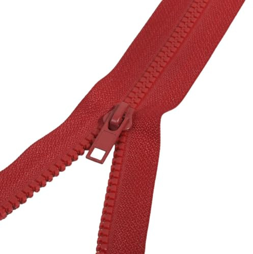 Mc - Cerniera lampo con cerniera, 75 cm, colore: Rosso chiaro