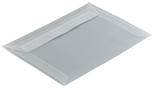 Transparente Briefumschläge, DIN C6, 92 g/m², 114 x 162 mm, 100, transparent-weiß, Haftklebung mit Abziehstreifen, Gerade Klappe, Offset, Ohne Fenster, Blanke Briefhüllen