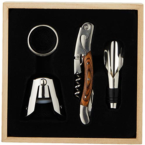 Legnoart Memorabile Kenner Wein Set, Silber, 4-teilig