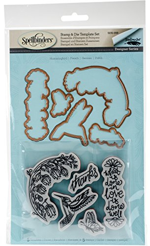 Spellbinders Hummingbird Stamp and Die Set, Multicoloured