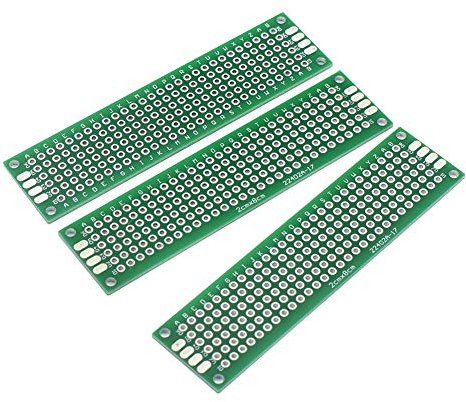 ARCELI 10 STÜCKE (2 x 8 cm) PCB Board Universal Doppelseitige Prototyping Breadboard Panel Platine für DIY Löten