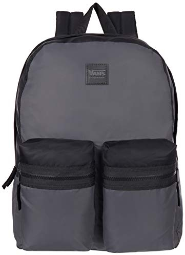Vans Wm Double Down Backp, Unisex-Erwachsene Rucksack, Grau (Asphalt/Black), 10x33x43 cm (W x H L)