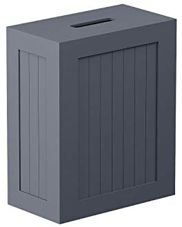 Vencier Shaker Slimline Bathroom Storage Unit,Grey Wooden Multi-Purpose