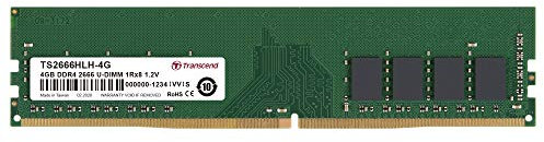 Transcend 4GB DDR4 2666Mhz U-DIMM 1Rx8, TS2666HLH-4G