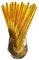 Papierstrohhalme, Papier Trinkhalm, Biologisch, Lebensmittelecht, umwelftreundlich, Einweg-Strohhalme, 120 Pack (Gold)