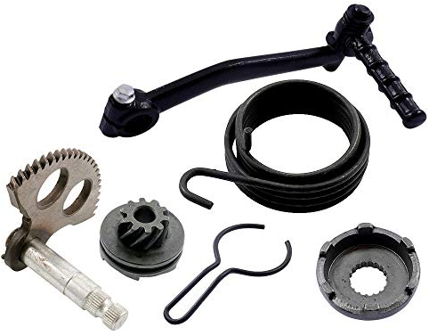 2EXTREME Kickstarter Reparatursatz Kickstarter + Ritzel + Welle + Feder kompatibel mit Minarelli, kompatibel mit Yamaha Aerox