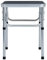 Tidyard Klapptisch Campingtisch mit Tragegriff Alugartentisch Balkontisch Reisetisch für Camping Picknick Kochen Garten Wandern Reisen Grau Aluminium 60 x 45 cm
