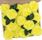 PIQIUQIU 25 Rose Artificiali in gommapiuma, Fiori Artificiali, per Matrimonio, Bouquet da Sposa, Decorazione per la casa 8cm (Giallo)