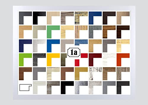 Puzzello Puzzlerahmen Bilderrahmen Posterrahmen 61x91,5 cm Weiß Matt Schlicht 91,5x61 cm mit klarem Kunstglas
