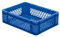 LA-KA-PE der ROLLENDE SHOP - Euro-Stapelbehälter 400x300x120 mm durchbrochen blau