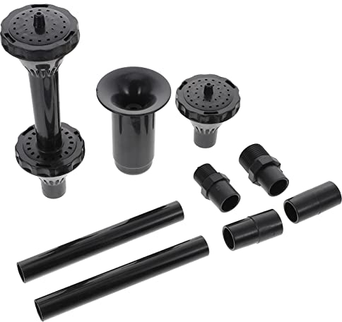 Operitacx Nozzle Kit de 9 buses pour pompe solaire K ? Pompes submersibles Fontaine à buse pour fontaine de bassin Taille L Embouts Jeu d'eau