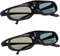 Cuifati Lot de 2 Lunettes 3D DLP Rechargeables 144 Hz avec Obturateur Actif DLP Link Lunettes 3D pour Orojecteurs 3D DLP pour Optoma, pour, pour, pour Vivitek, pour Dell, pour