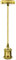 LEDSone Adjustable Vintage French Gold Pendant Light Fixture 4x7cm Lamp Holder Max 95cm Hanging Wire Easy Fit Ideal for Living, Dining, Kitchen and Retro Inspired Interiors