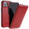Mobiskin case compatible with Apple iPhone 14 PLUS (6.7 inch), phone case, cover with coated leather, protective flip case, ultra-slim folio, red