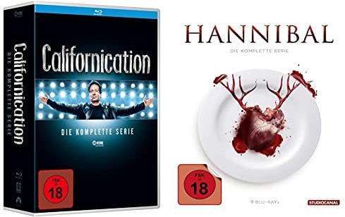 Californication - Die komplette Serie (Season 1-7) [Blu-ray] & Hannibal - Staffel 1-3 Gesamtedition [Blu-ray]