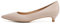 VIVIANSHOP Damen Arbeitsschuhe Flacher Mund 3 cm Niedriger Absatz Lederschuhe Damen Spitze Mode Party Abendkleid Schuhe Flesh-39EU