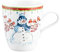 Seltmann - 65298 - Weihnachtsbecher mit Henkel, Schneemann, Porzellan, 400ml, 1 Stück