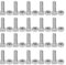 YUMILI Screws and Nuts Set - 20 Set Screws Kit, 22 mm M6x22 Schrauben und M6 Muttern Aluminium Muttern Schrauben Set Werkzeugzubehör für Gewächshaus
