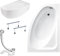 KOLMAN Badewanne CORNEA Eckbadewanne 150x100 Rechts mit AcrylSchürze, Ablaufgarnitur und Füßen Komplettset 4in1 Premium Original Acryl Wanne Siphon