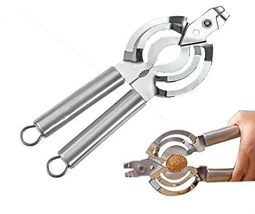 DosenöFfner - Multifunktionaler Hand-DosenöFfner Aus Edelstahl Edelstahlgriff Kann Zum öFfnen Von NüSsen Verwendet Werden öFfnet Obstdosen öFfnet Bierflaschen Geeignet FüR KüChe Oder Restaurant