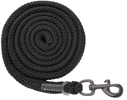 WALDHAUSEN Anbindestrick modern Rosé - Karabinerhaken, schwarz/anthrazit