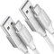 etguuds Cable USB C Blanco, [2-Pack 90CM] Cable Cargador USB Tipo C 3.1A Carga Rápida USBC Cable Compatible con Samsung Galaxy S23 S22 S21 S20 S10 S9 S8 Plus A20E A12 A15 A40 A50