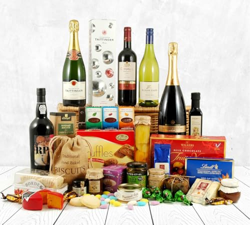 The Royal Luxury Hamper – Award-Winning Food & Drink - Champagne, Ruby Port, Wine, Cheese & Gourmet Food - Gift for Anniversary, Birthday, Corporate Clients or any Celebration