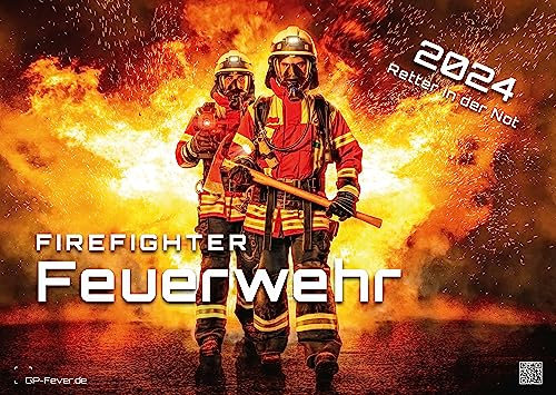 FIREFIGHTER - Retter in der Not - Feuerwehr - 2024 - Kalender DIN A2: Der Wandkalender mit den faszinierenden Feuerwehr-Motiven!