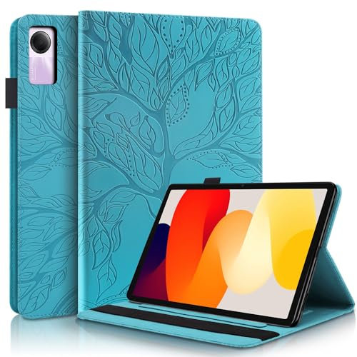 Succtopy Hülle für Xiaomi Redmi Pad SE 11 Zoll 2023 Folio Flip PU Leder Schutzhülle Xiaomi Redmi Pad SE 11 Zoll Stifthalter Stand Wallet Cover Case Tablet Hülle Xiaomi Redmi Pad SE 2023 Blau