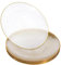 20 Pack - Wedding Glittered Gold hammered Plastic Plates with Gold Rim - Choose Your Size (7, 9, or 10-Inch) - Reusable Lightweight Party Plates (9inch)