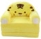Gavigain Kleinkind-Couch, Kindersofa, ausklappbar, 2-in-1, niedliches Cartoon-Kleinkind-Liegebett, umwandelbares Sofa zum Bett für Wohnzimmer, Schlafzimmer, für Mädchen und Jungen (Gelb)
