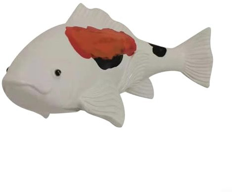 DAZZLEEX Transformez votre terrasse en un havre de paix avec les sculptures de poissons koï de jardin (décor)