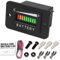 RileyFine Auto-Batterie-Tester, Blei-Säure-Batterie-Spannungsanzeiger, Alarmfunktion, geeignet für Golf Cart Rasenmäher Gabelstapler RV (Mi-36V)