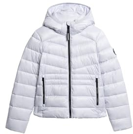 Superdry Damen Wattierte Fuji Steppjacke mit Kapuze