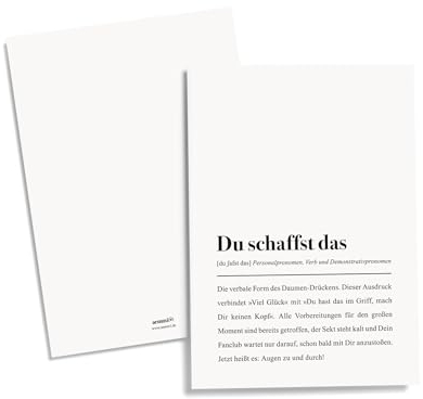 aemmi Du schaffst das Definition Postkarte