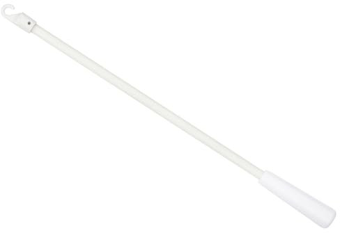 sourcing map 13 Blinds Wand Replacement, Fiberglass Blinds Tilt Wand with Hook and Grip, Vertical Blinds Rod Stick for Window Curtain Opener Accessory, White