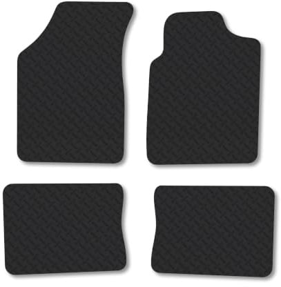 Renault Clio (1998-2005) 5mm Rubber Car Mats | Heavy Duty Rubber Tailored Fit Floor Mats Full Coverage Durable Waterproof Accessories Easy Clean Anti Slip Made in the UK
