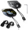 RoxNvm Bike Mirror, 2pc HD Extra Large Bicycle Mirror, 360°Adjustable, Handlebar Mount, Rear View, 17-22 mm Mountain Road Bike
