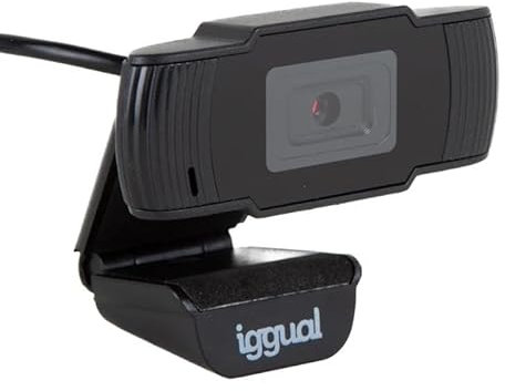 Glowster Webcam USB HD 720p, résolution 1280 x 720, Vision de Base, idéale pour la vidéoconférence et Le Streaming.
