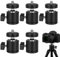 Huybaa Testa a Sfera, 5 Pezzi Rotazione di 360 Gradi Ball Head, Teste per Treppiedi con Interfaccia Universale da 1/4, Adatto per Treppiede, Monopiedi, Macchine Fotografiche