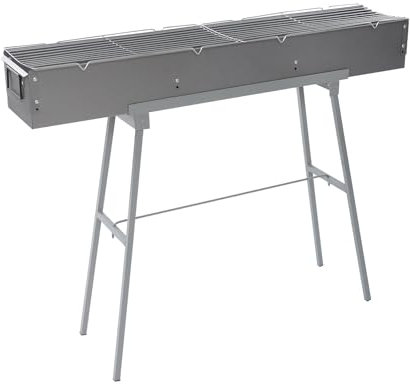 Holzkohlegrill Camping Grill, Klappgrill Tragbarer Grill für Outdoor, Garten & Picknick (100 x 18 cm)